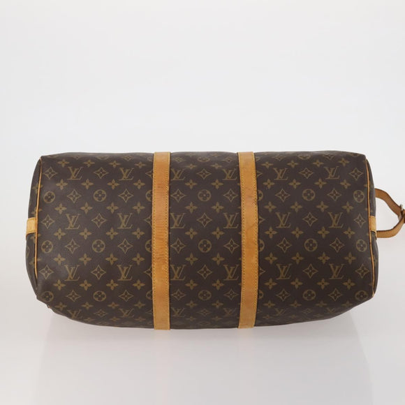 LOUIS VUITTON Monogram Keepall Bandouliere 50 Boston Bag M41416 LV Auth bs36266