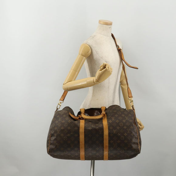 LOUIS VUITTON Monogram Keepall Bandouliere 50 Boston Bag M41416 LV Auth bs36266
