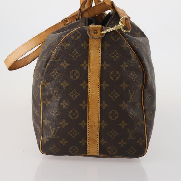 LOUIS VUITTON Monogram Keepall Bandouliere 50 Boston Bag M41416 LV Auth bs36266