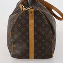 LOUIS VUITTON Monogram Keepall Bandouliere 50 Boston Bag M41416 LV Auth bs36266-4
