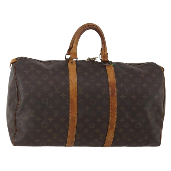 LOUIS VUITTON Monogram Keepall 50 Boston Bag M41426 LV Auth bs36267