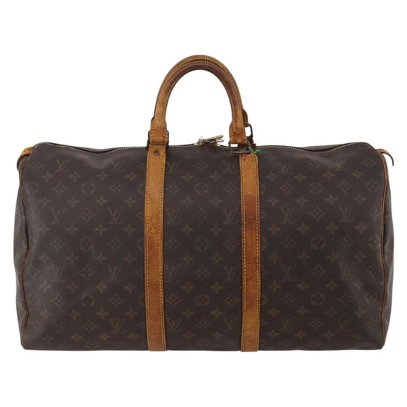 LOUIS VUITTON Monogram Keepall 50 Boston Bag M41426 LV Auth bs36267