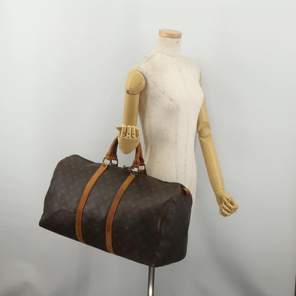 LOUIS VUITTON Monogram Keepall 50 Boston Bag M41426 LV Auth bs36267