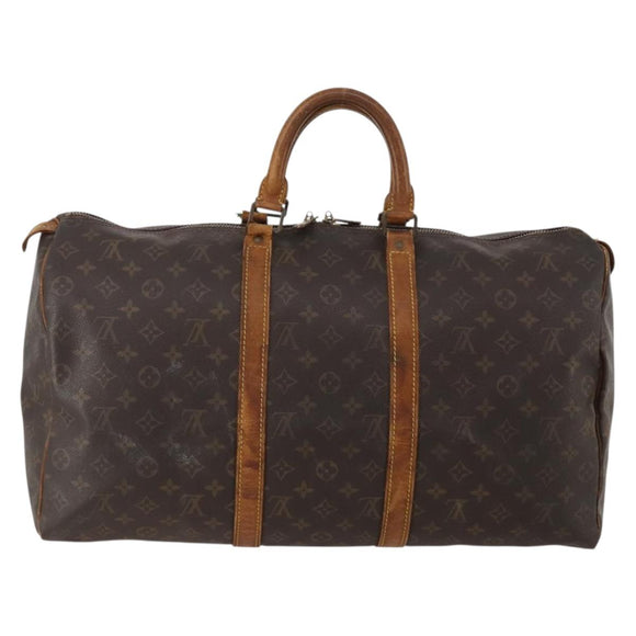 LOUIS VUITTON Monogram Keepall 50 Boston Bag M41426 LV Auth bs36267