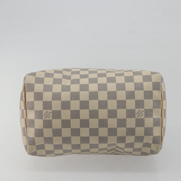 LOUIS VUITTON Damier Azur Speedy 25 Hand Bag N41534 LV Auth bs36269
