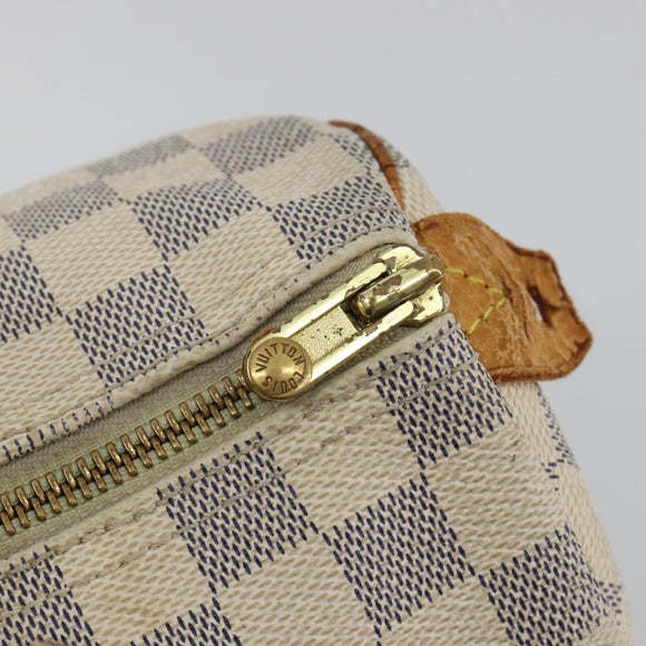 LOUIS VUITTON Damier Azur Speedy 25 Hand Bag N41534 LV Auth bs36269