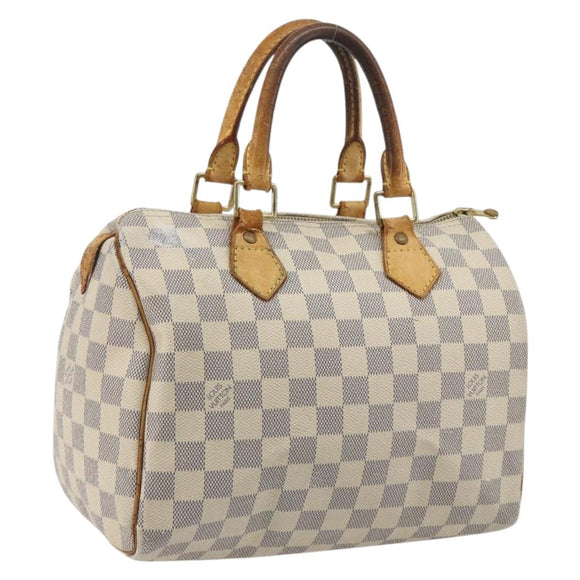 LOUIS VUITTON Damier Azur Speedy 25 Hand Bag N41534 LV Auth bs36269