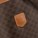 CELINE Macadam Canvas Shoulder Bag PVC Leather Brown Gold Auth bs36270-19