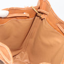 CELINE Macadam Canvas Shoulder Bag PVC Leather Brown Gold Auth bs36270-22