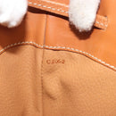 CELINE Macadam Canvas Shoulder Bag PVC Leather Brown Gold Auth bs36270-23