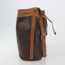 CELINE Macadam Canvas Shoulder Bag PVC Leather Brown Gold Auth bs36270-5
