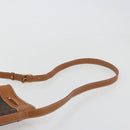CELINE Macadam Canvas Shoulder Bag PVC Leather Brown Gold Auth bs36270-8