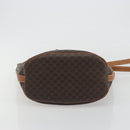 CELINE Macadam Canvas Shoulder Bag PVC Leather Brown Gold Auth bs36270-9