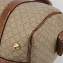 CELINE Macadam Canvas Hand Bag PVC Beige Gold Auth bs36271-10