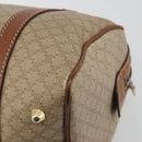 CELINE Macadam Canvas Hand Bag PVC Beige Gold Auth bs36271-12