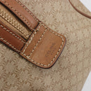 CELINE Macadam Canvas Hand Bag PVC Beige Gold Auth bs36271-14