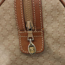 CELINE Macadam Canvas Hand Bag PVC Beige Gold Auth bs36271-16