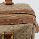 CELINE Macadam Canvas Hand Bag PVC Beige Gold Auth bs36271-17
