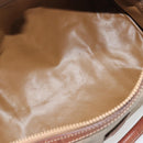 CELINE Macadam Canvas Hand Bag PVC Beige Gold Auth bs36271-18