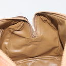 CELINE Macadam Canvas Hand Bag PVC Beige Gold Auth bs36271-19