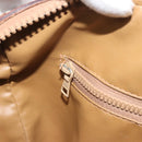 CELINE Macadam Canvas Hand Bag PVC Beige Gold Auth bs36271-21