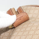CELINE Macadam Canvas Hand Bag PVC Beige Gold Auth bs36271-23