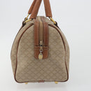CELINE Macadam Canvas Hand Bag PVC Beige Gold Auth bs36271-4