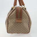 CELINE Macadam Canvas Hand Bag PVC Beige Gold Auth bs36271-5