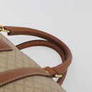 CELINE Macadam Canvas Hand Bag PVC Beige Gold Auth bs36271-8