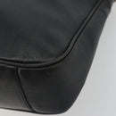 GUCCI Bamboo Shoulder Bag Leather Black Gold 001 2123 1633 Auth bs36272-10