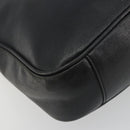 GUCCI Bamboo Shoulder Bag Leather Black Gold 001 2123 1633 Auth bs36272-11