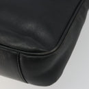 GUCCI Bamboo Shoulder Bag Leather Black Gold 001 2123 1633 Auth bs36272-12