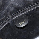 GUCCI Bamboo Shoulder Bag Leather Black Gold 001 2123 1633 Auth bs36272-14