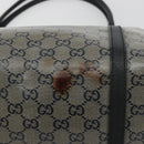 GUCCI GG Crystal Tote Bag Coated Canvas Navy Gold 197953 Auth bs36273-10