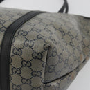 GUCCI GG Crystal Tote Bag Coated Canvas Navy Gold 197953 Auth bs36273-11