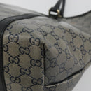 GUCCI GG Crystal Tote Bag Coated Canvas Navy Gold 197953 Auth bs36273-13
