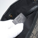 GUCCI GG Crystal Tote Bag Coated Canvas Navy Gold 197953 Auth bs36273-21