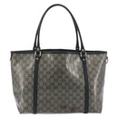 GUCCI GG Crystal Tote Bag Coated Canvas Navy Gold 197953 Auth bs36273-3