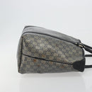 GUCCI GG Crystal Tote Bag Coated Canvas Navy Gold 197953 Auth bs36273-4