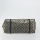 GUCCI GG Crystal Tote Bag Coated Canvas Navy Gold 197953 Auth bs36273-9