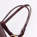 CARTIER Backpack Leather Bordeaux Gold Auth bs36274-15