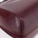 CARTIER Backpack Leather Bordeaux Gold Auth bs36274-16