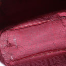 CARTIER Backpack Leather Bordeaux Gold Auth bs36274-10