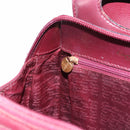CARTIER Backpack Leather Bordeaux Gold Auth bs36274-25
