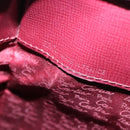 CARTIER Backpack Leather Bordeaux Gold Auth bs36274-11