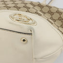 GUCCI GG Canvas Hand Bag Beige Gold 169946 Auth bs36275-10