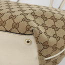 GUCCI GG Canvas Hand Bag Beige Gold 169946 Auth bs36275-12