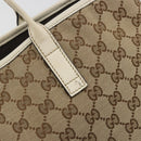 GUCCI GG Canvas Hand Bag Beige Gold 169946 Auth bs36275-14