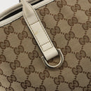GUCCI GG Canvas Hand Bag Beige Gold 169946 Auth bs36275-15