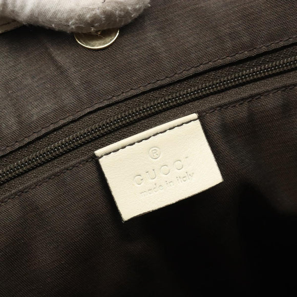 GUCCI GG Canvas Hand Bag Beige Gold 169946 Auth bs36275